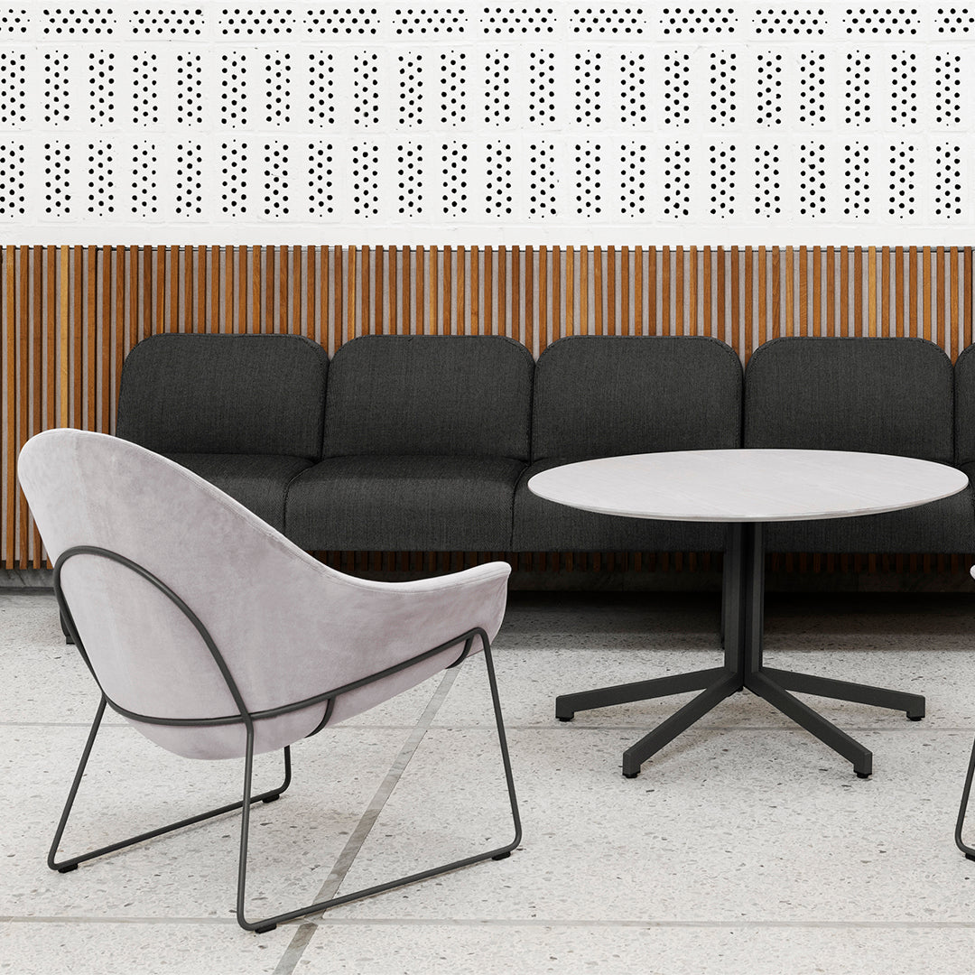 Atticus 09 Lounge Chair - Low - Sled Base