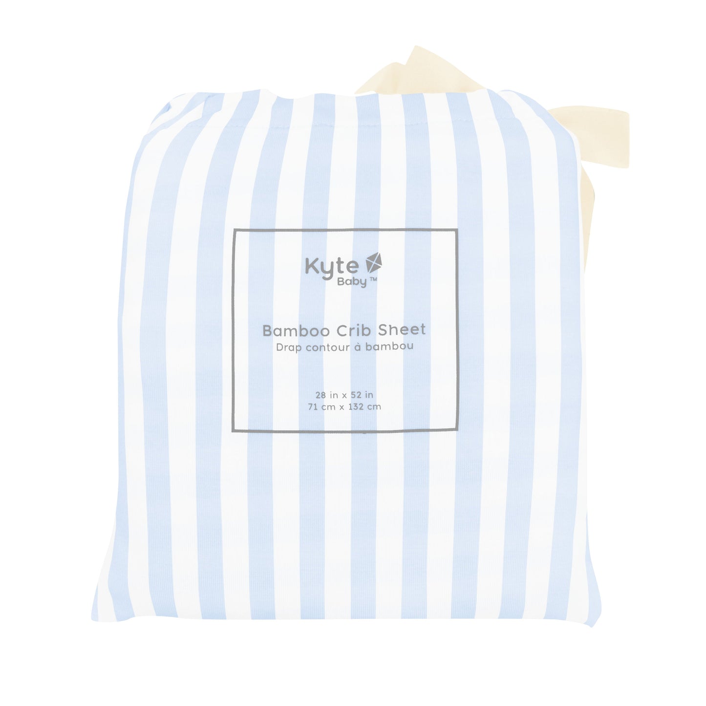Crib Sheet in Small Mist Stripe