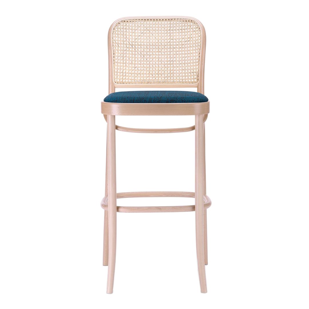 Barstool 811 - Cane Back & Seat Upholstered - Beech Frame