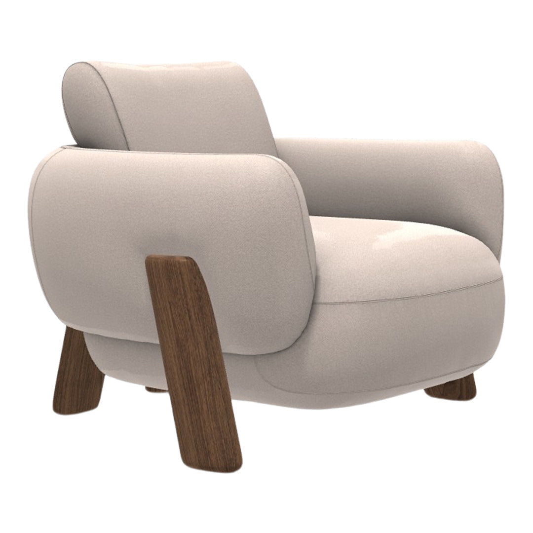 Anam Lounge Chair - Wood Legs