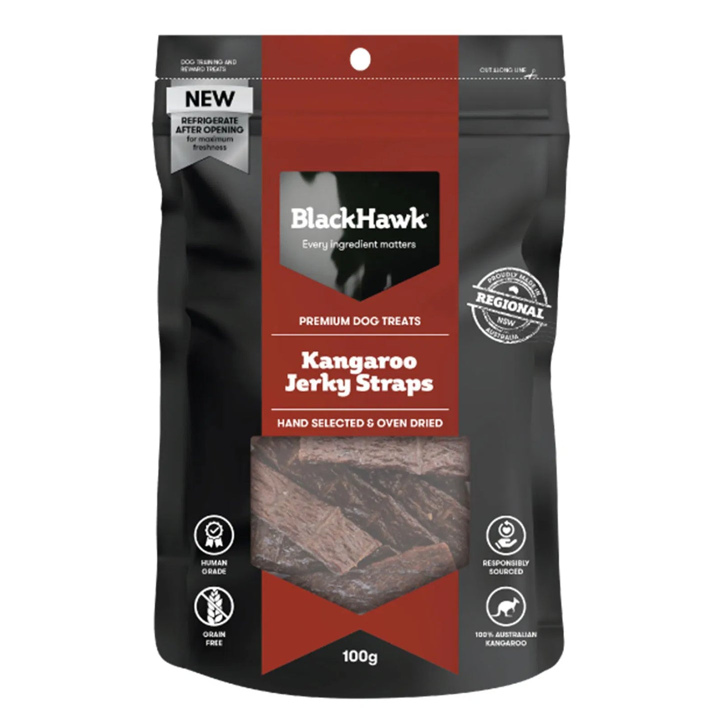 Black Hawk - Dog Kangaroo Jerky Straps