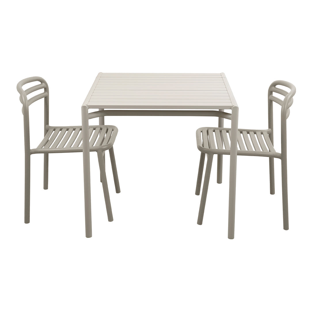 Bliss Square Dining Table Set w/ Side Chairs