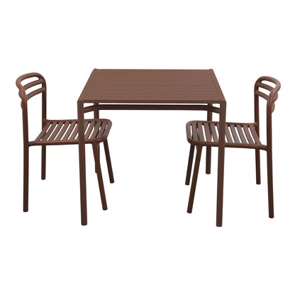 Bliss Square Dining Table Set w/ Side Chairs