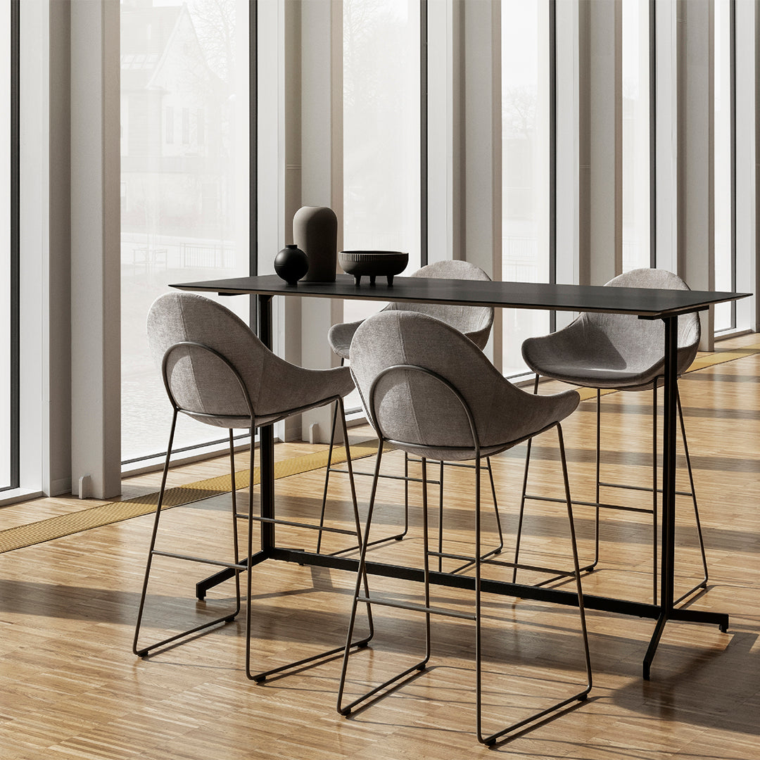 Atticus 09 Bar Chair w/ Arms - Sled Base