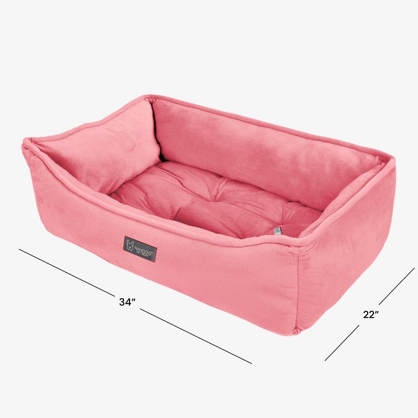 Nandog Pet Gear - Signature Bed in Electric Pink