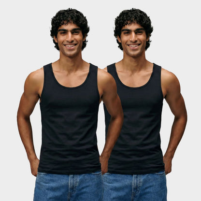 100% Cotton Men's Vest - 2 Pack