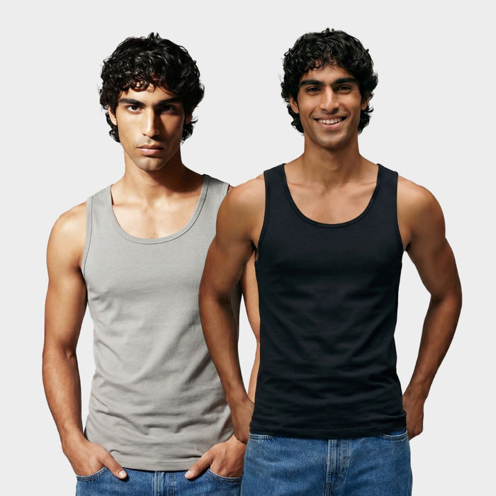 100% Cotton Men's Vest - 2 Pack