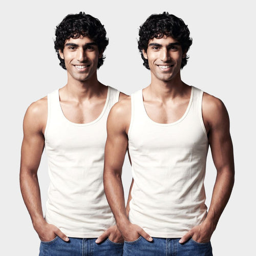 100% Cotton Men's Vest - 2 Pack