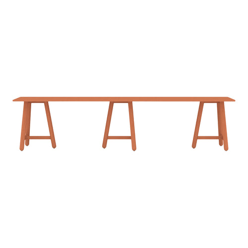 Beech Connect 100 Rectangle High Table - Two-Piece Top