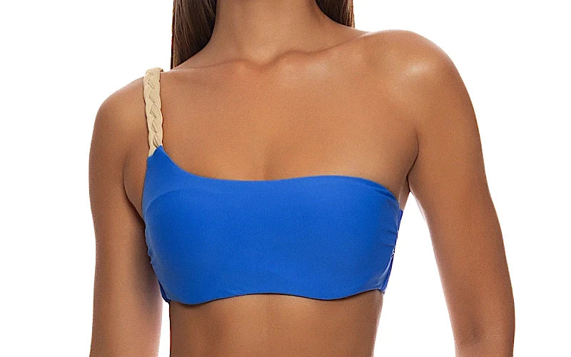 One Shoulder Braided Laced Back-Braided Bikini