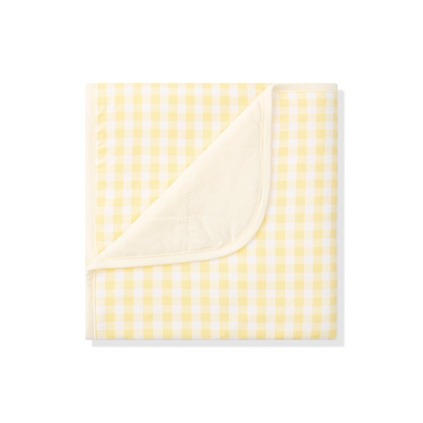 Baby Blanket in Gingham Chamomile 1.0