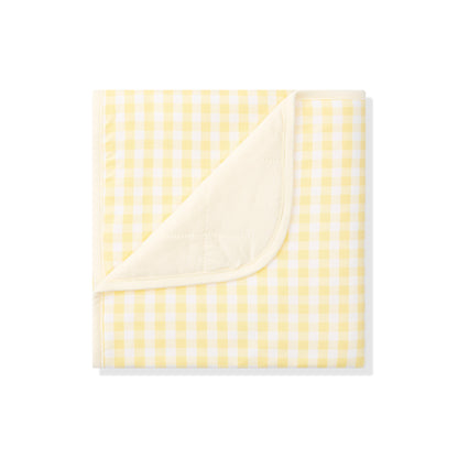 Baby Blanket in Gingham Chamomile 1.0