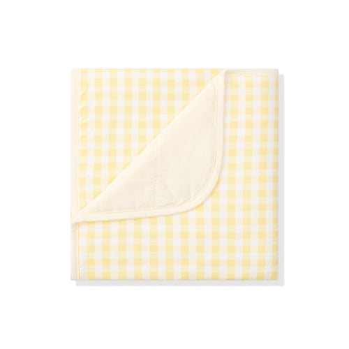 Baby Blanket in Gingham Chamomile 1.0