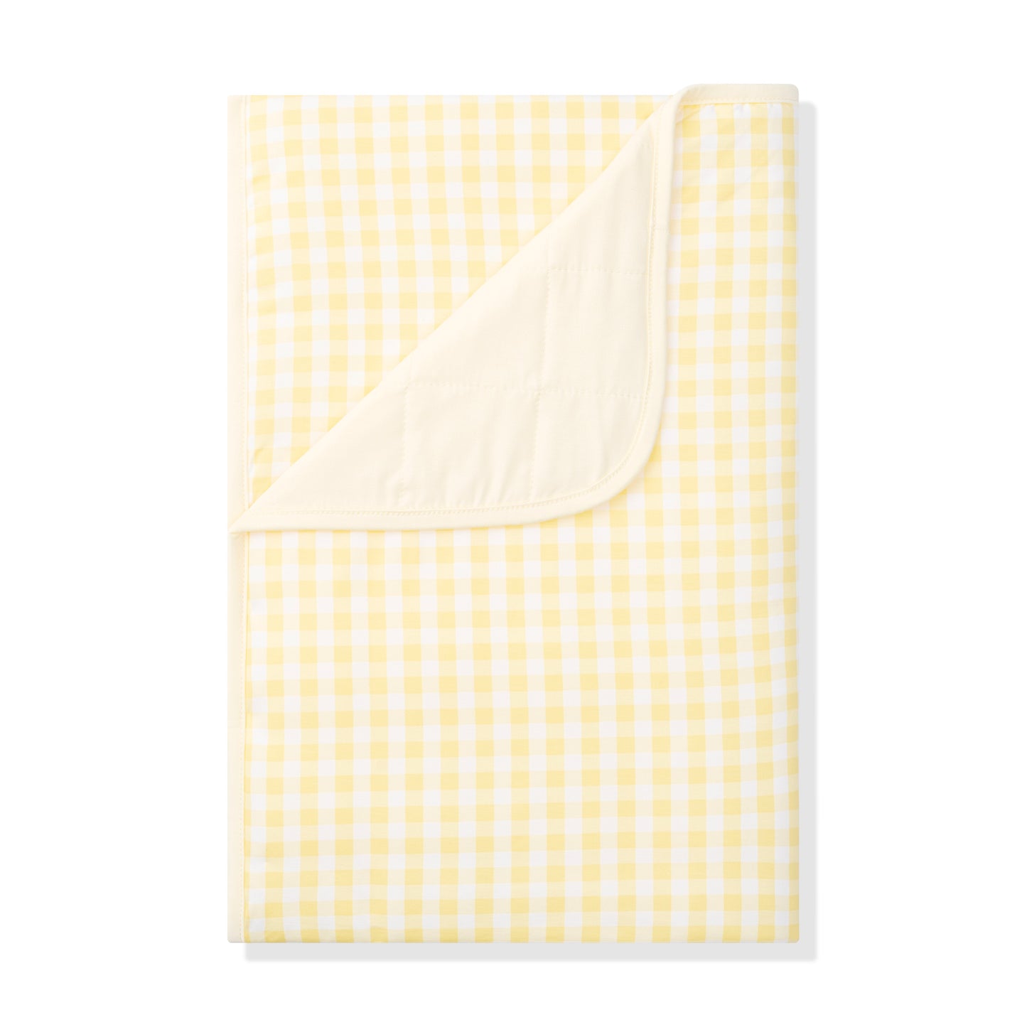 Toddler Blanket in Gingham Chamomile 1.0