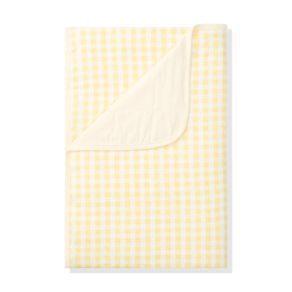 Toddler Blanket in Gingham Chamomile 1.0
