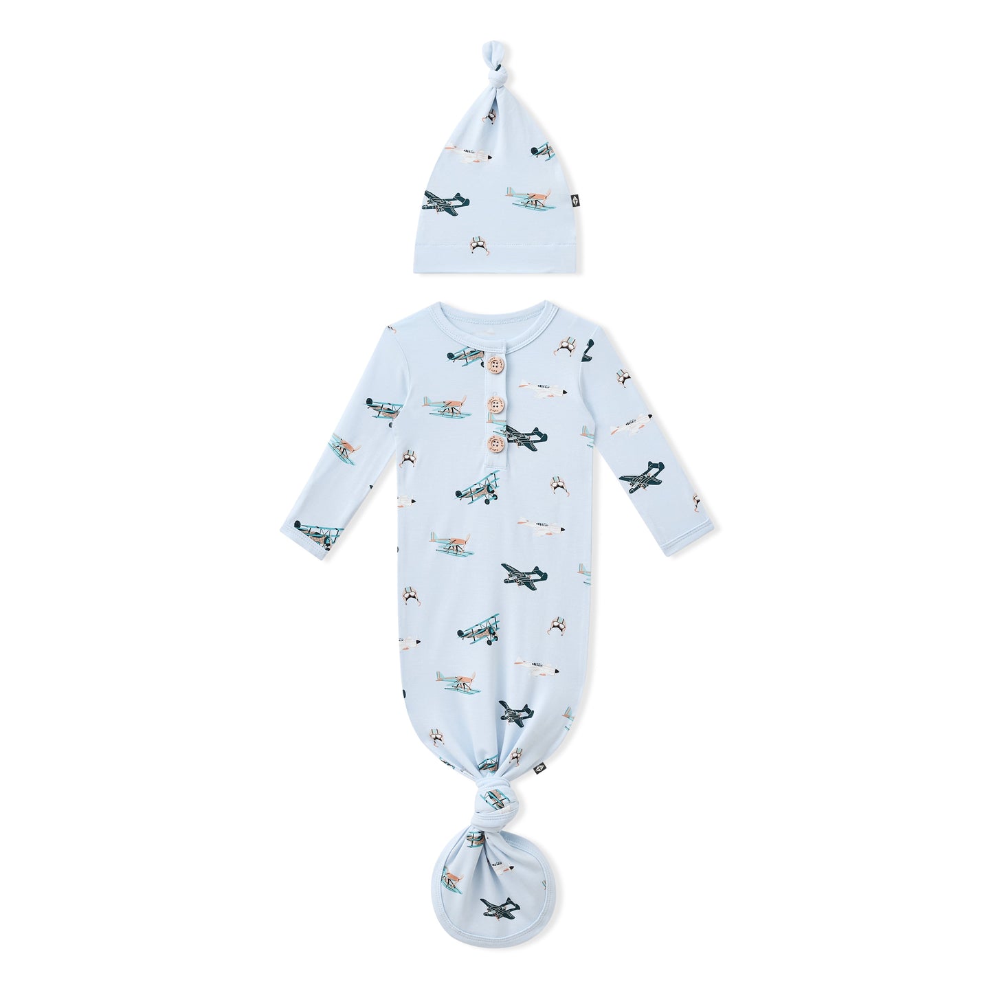Knotted Gown with Hat Set in Take Off