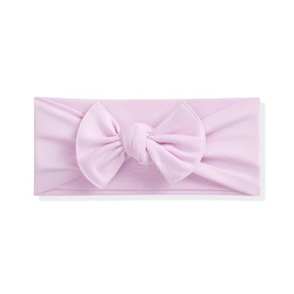 Knotted Bow Headband in Thistle
