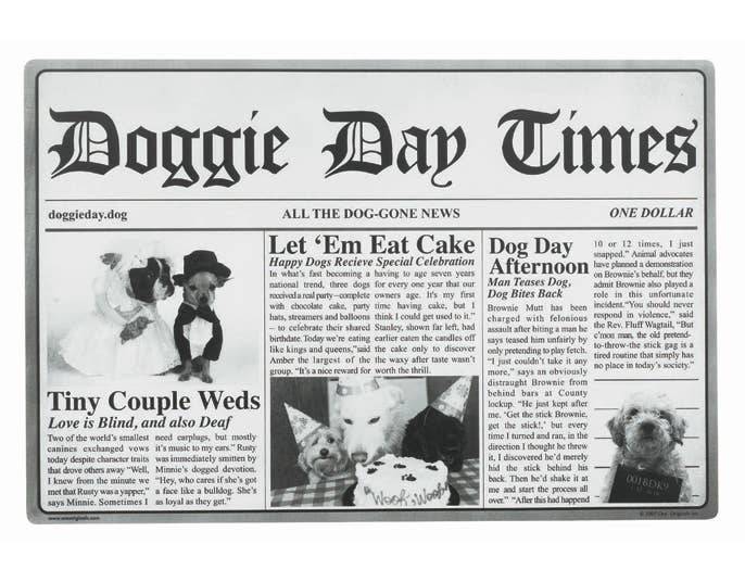 Doggie Day Times Placemat