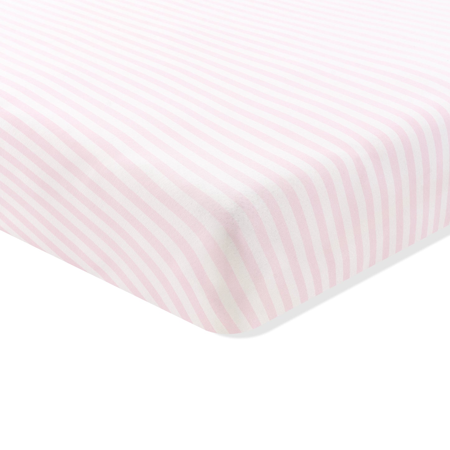 Crib Sheet in Small Sakura Stripe