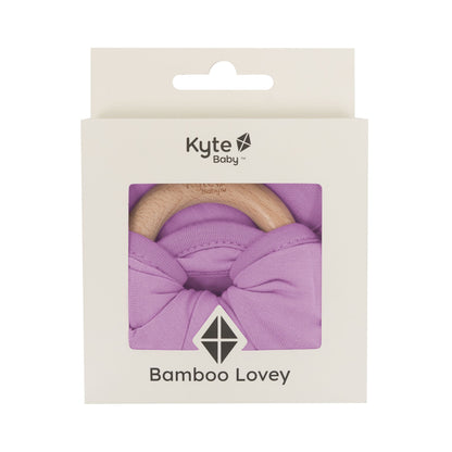 Lovey in Poi with Removable Wooden Teething Ring