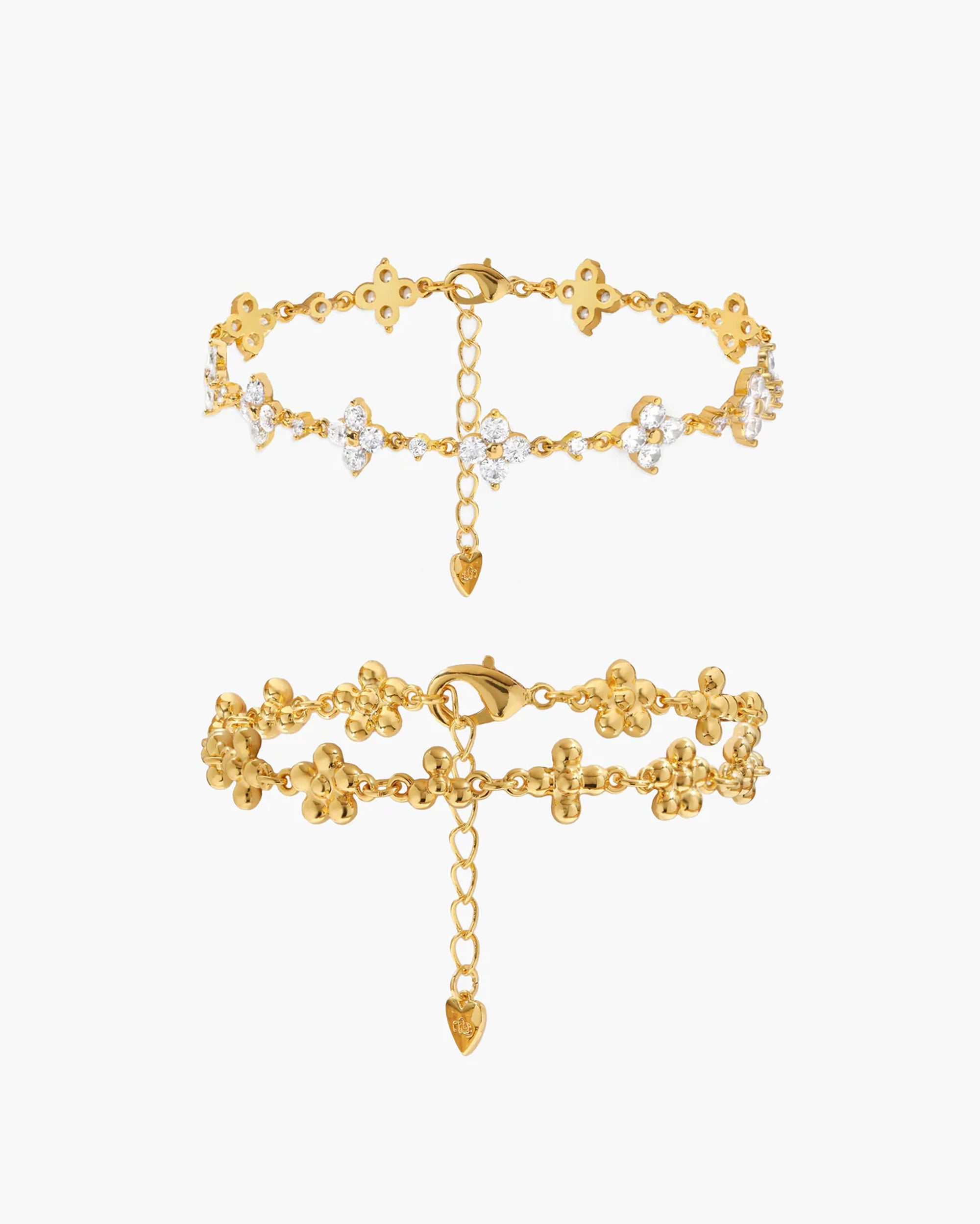 Daisy Molecule Bracelet in Silver