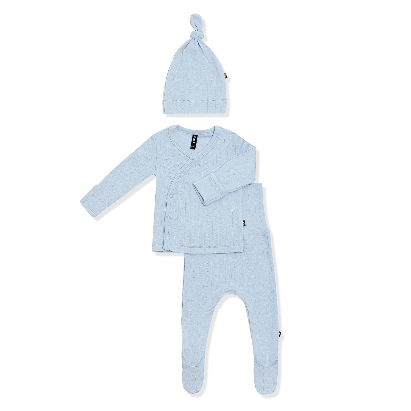 Pointelle Take Me Home Set with Cap in Breeze