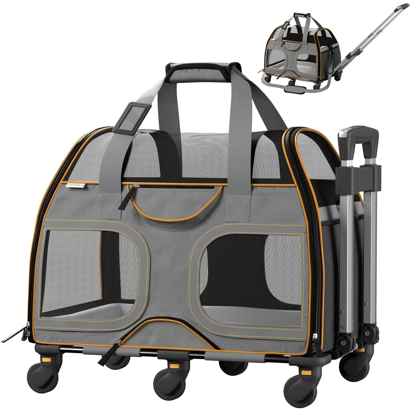 Luxury Rider Pet Carrier with Removable Wheels