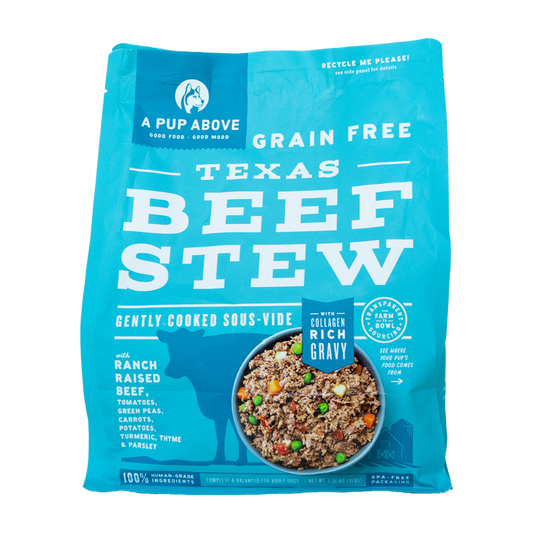A Pup Above Texas Beef Stew Gently Cooked Sous-Vide