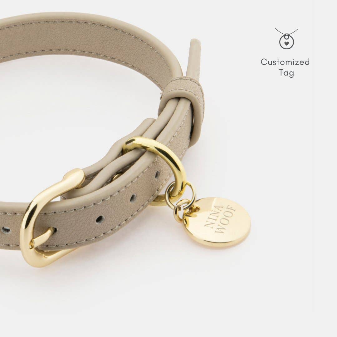 Nina Woof - Collar - Air Tag Enabled - Vegan Leather - Cupertino
