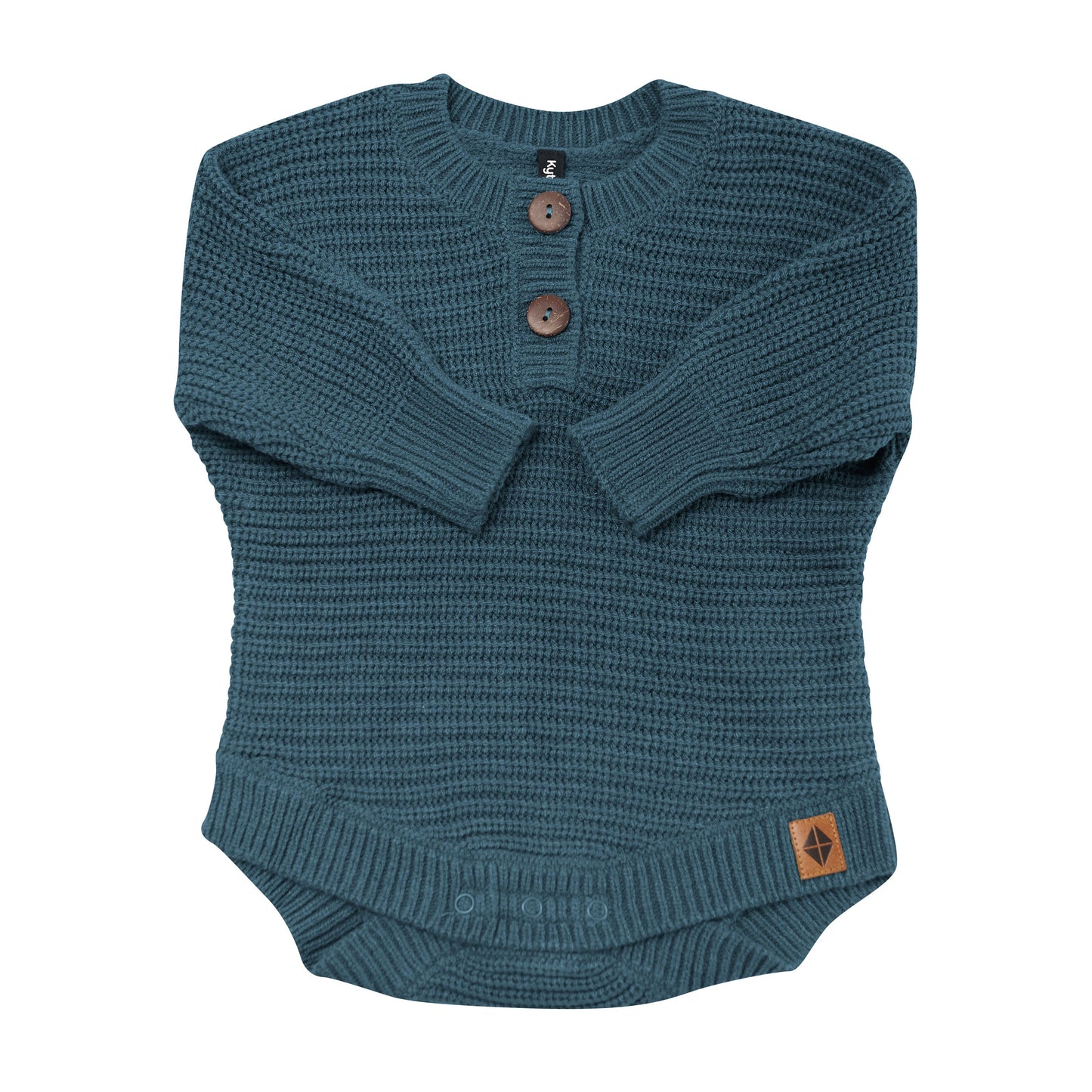 Chunky Knit Romper in Atlantic