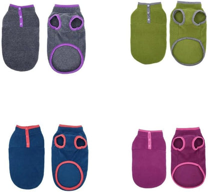Cozy dog winter vest - durable polyester jacket for small breeds (Pink)