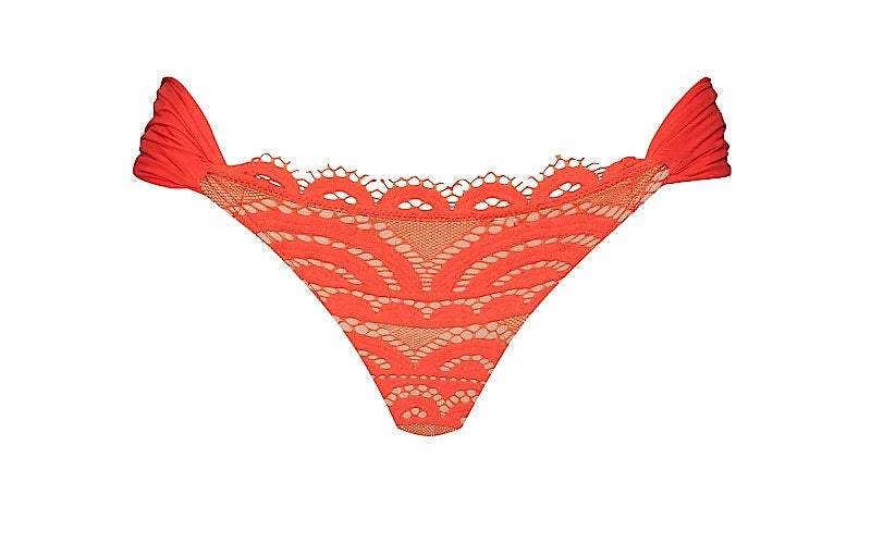 Lace Halter-Lace Fanned Bikini