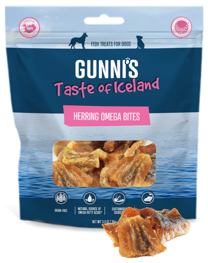 Gunni's A Taste of Iceland Hearring Omega Bites 3 Oz.