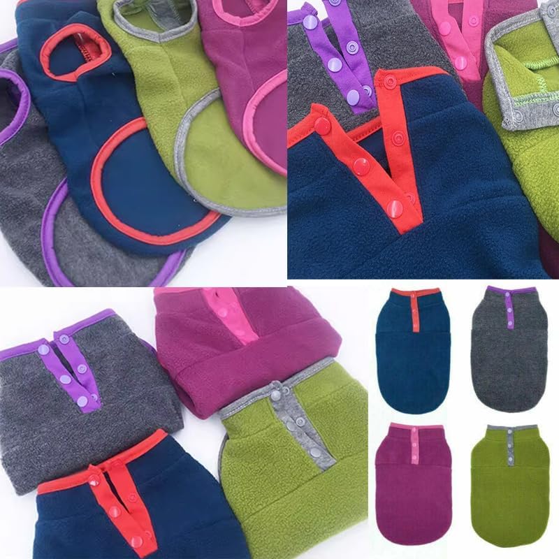 Cozy dog winter vest - durable polyester jacket for small breeds (Pink)
