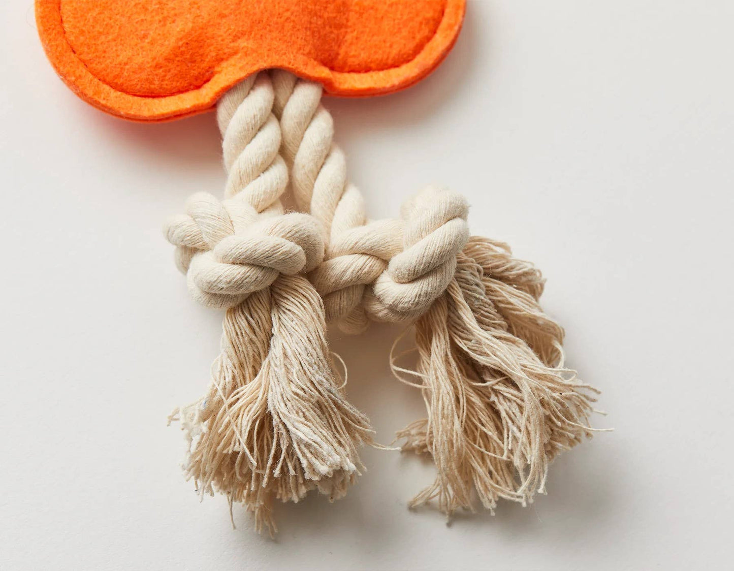 Jax & Bones Hitch and Bone Orange Rope Dog Toy 12"