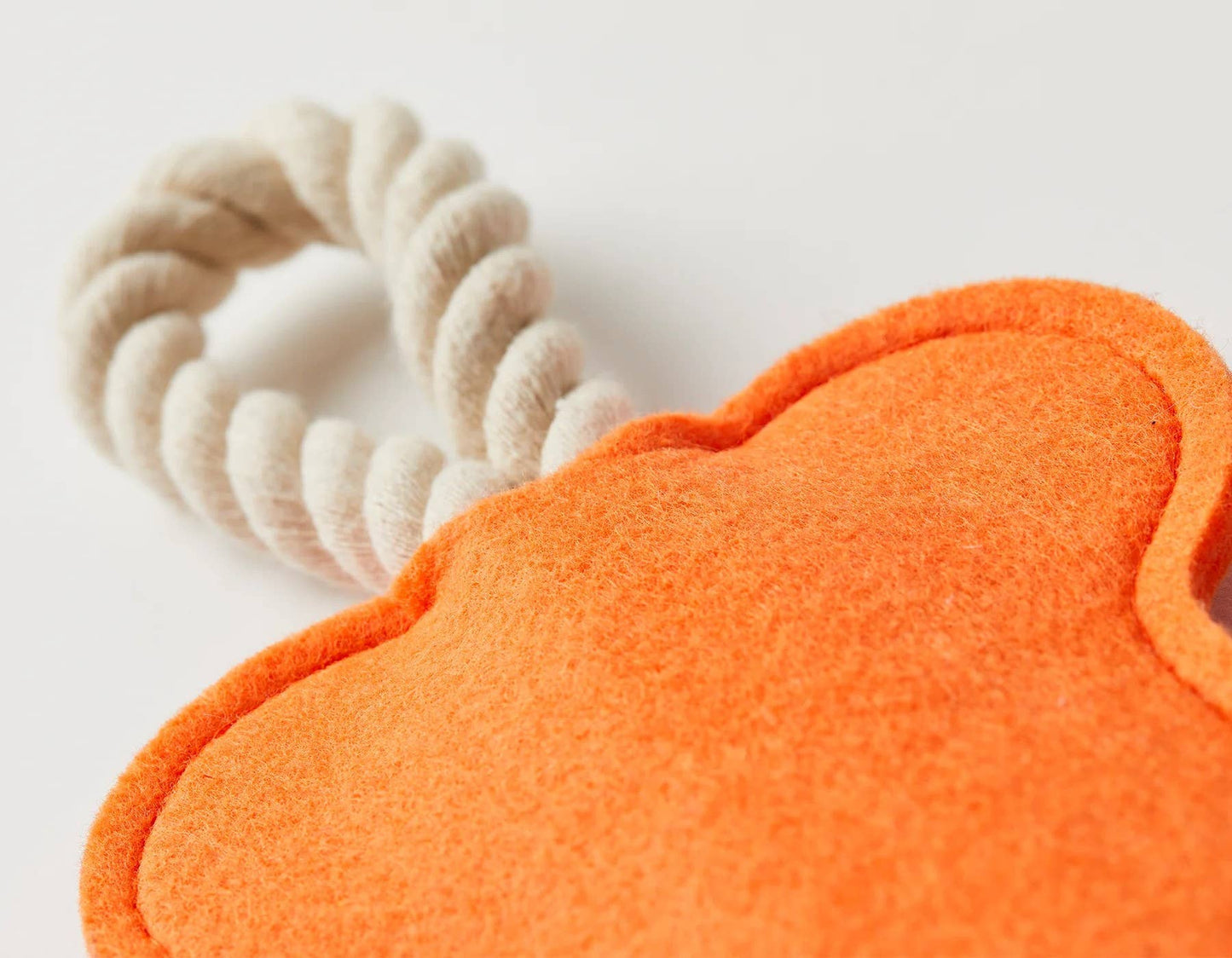 Jax & Bones Hitch and Bone Orange Rope Dog Toy 12"