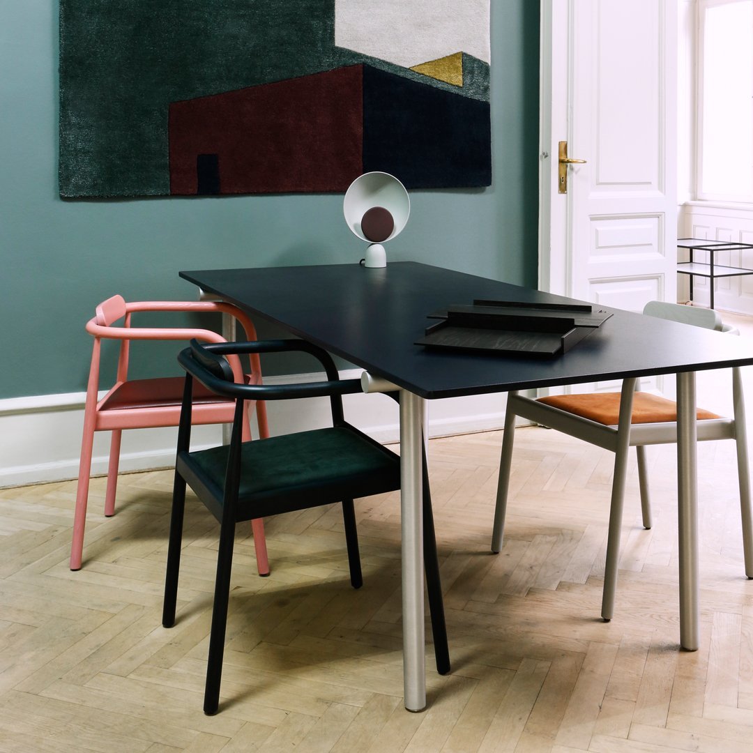 Ahm Armchair - Seat Upholstered - Stackable