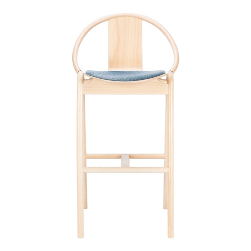 Again Barstool - Seat Upholstered - Beech Frame