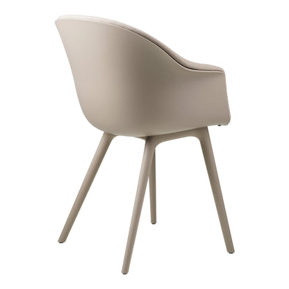 Bat Dining Chair - Front Upholstered - Plastic Base