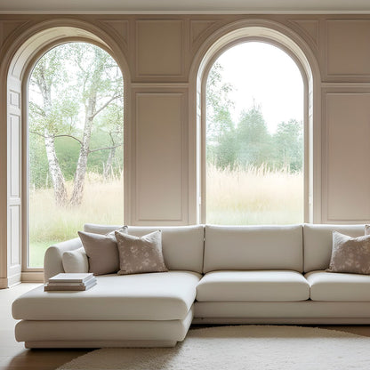 Bloom 3-Seater Sofa w/ Chaise Lounge - Plinth Base