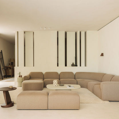 Bulky Pre-Configured L-Shaped Sofa
