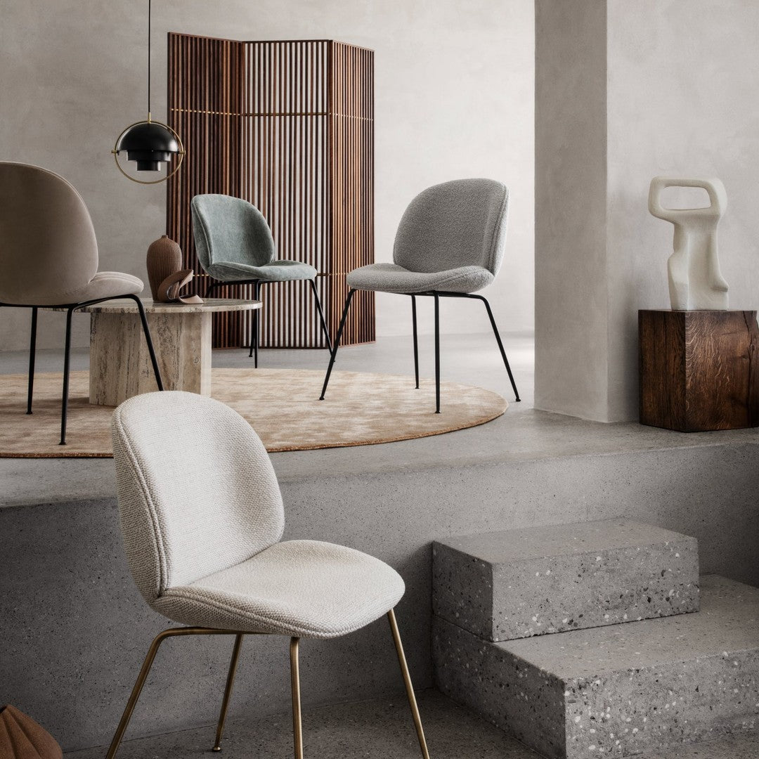 Beetle Dining Chair - Conic Base - Fully Upholstered