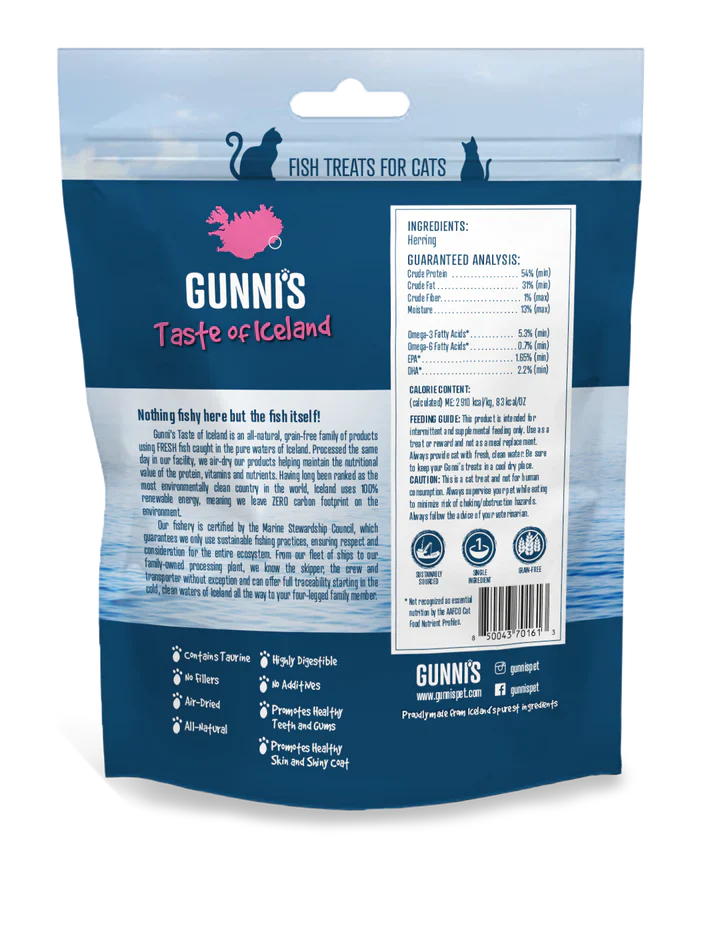 Gunni's A Taste of Iceland Hearring Omega Bites 3 Oz.