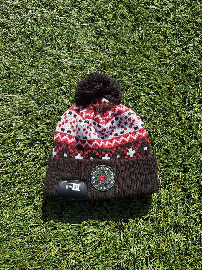 PORTLAND THORNS FC MEN'S KNIT CUFF SWEATER POM BEANIE