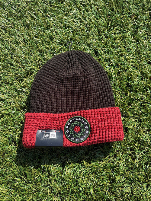 PORTLAND THORNS FC MEN'S KNIT CUFF CHECK BEANIE
