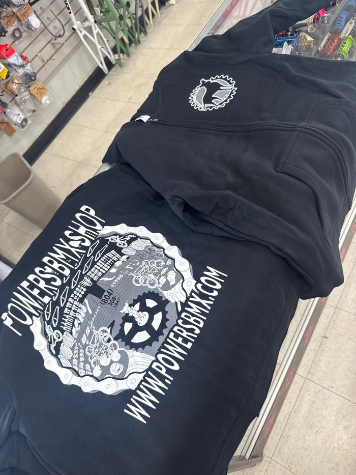 Powers bmx showcase zip up hoodie