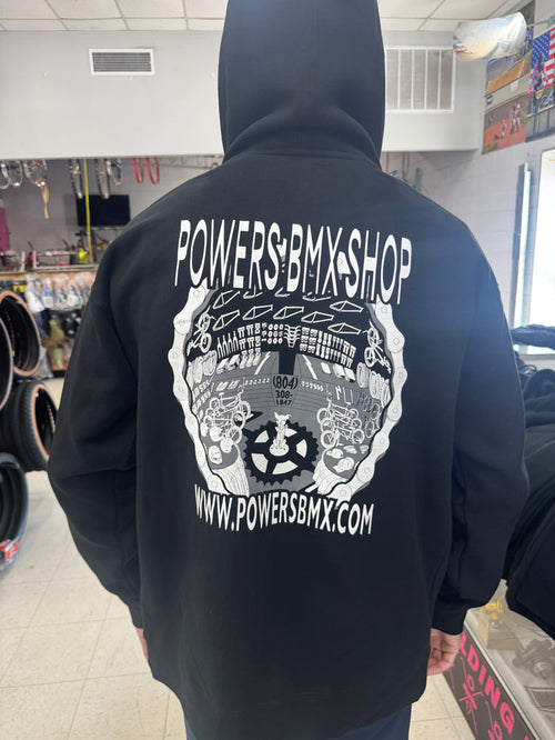 Powers bmx showcase zip up hoodie