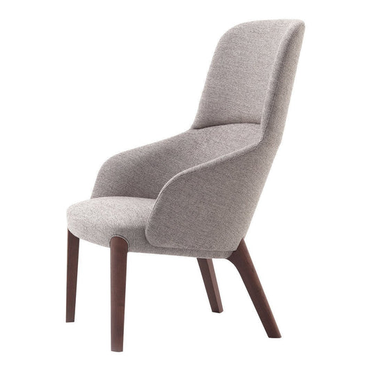 Bellevue 08 Bergere Armchair with 4 Wooden Legs - Ash Frame