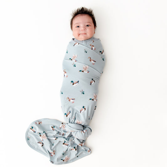 Swaddle Blanket in Mallard Duck