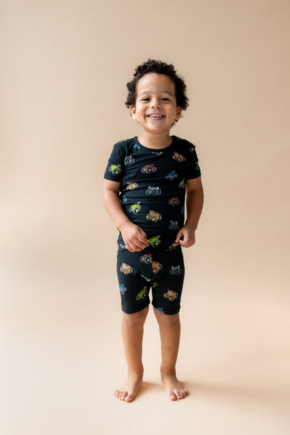 Short Sleeve Pajamas in Monster Truck